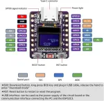 Diymore Esp32 C3 kūrimo plok&scaron;tė su 0,42 colio oled ekranu, esp32 mini palaiko wifi bluetooth, tinkama iot kūrimui, 2 vnt.