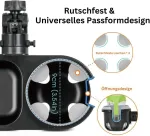 Luffcabo universalus užkandžių padėklas su vežimėlio puodelio laikikliu, užkandžių padėklas vežimėliui, padėklo priedas ir puodelio laikiklis kaip vežimėlio priedai