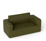 Pripučiama sofa su įkraunamu siurbliu, žalia, 176 x 84 x 81 cm