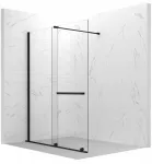 Du&scaron;o sienelė stiklas 8mm Walk-in 100cm juoda pakaba Esg Walkin