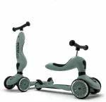Scoot and Ride Scoot & Ride - Highwaykick 1 reguliuojamas vaiki&scaron;kas paspirtukas su sėdyne arba stovimas 2-in-1 paspirtukas su apsauginiu padėklu nuo apvirtimo - vaikams nuo 1 iki 5 metų