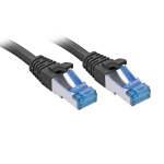 Tinklo Kabelis - LINDY Cat.6A S/FTP TPE Tinklo Kabelis, RJ45, M/M, 500MHz, 7.5 m, Juodas