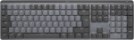 Belaidė klaviatūra Logitech MX MECHANICAL, i&scaron;dėstymas: US tarptautinis (Qwerty),"linear", pilkos spalvos