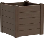 Teraplast Italija Teraplast 42x42x40cm vazonas su vandens rezervuaru Trama 001, moka spalvos