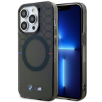 Dėklas Apple iPhone 14 Pro BMW Pattern MagSafe (BMHMP14LHGPK) pilkos spalvos