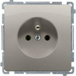 Kontakt-Simon Simon Basic viengulis lizdas su 16A satino pagrindu (BMTZ1z.01 / 29)