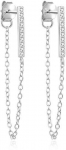 Beneto Fashion sidabrinis auskarai su skaidriais cirkoniais AGUP2374L