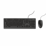 Klaviatūra ir pelė Kit Trust TKM-250 - Klaviatūros ir pelės rinkinys DE - Juodas