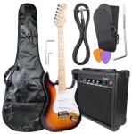 Elektrinės gitaros komplektas NN EG SET-SB