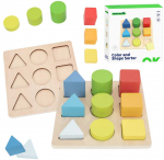 Tooky Toys Edukacinė dėlionė Geomterinės figūros Tooky Toy