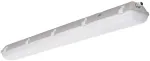 51W LED &scaron;viestuvas FUTURA ES ABS, tamsiai pilku korpusu, 4000K, IP66, atsparus cheminėms medžiagoms