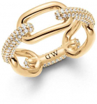 Daniel Wellington Prabangus auksu dengtas žiedas Crystal Link DW0040059