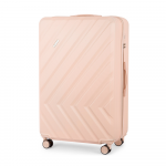 Solier Luggage Kelioninis lagaminas vidutinis M 24 kietas ABS - Solier KYOTO 1071 - Beigie
