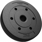 Bituminė apkrova 20 kg, skylė 51 mm - olimpinėms &scaron;tangams, REBEL ACTIVE