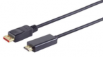 Kabelis Brackton DisplayPort Male - HDMI Male 1.0m Juodas