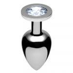 Xr Brands Master Series Lucent Chrome-Plated Plug Small Diamond Accent
