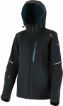 Kurtka Striukė Moteri&scaron;ka softshell striukė su gobtuvu, juoda ir turkio spalvos, "L", ce,lahti