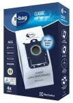Electrolux s-bag Classic Long Performance dulkių mai&scaron;eliai, 4 vnt., Dulkių mai&scaron;elis, Cilindrinis dulkių siurblys, Balta, 3,5 l, AirMax, Bolido, Clario, Clario2, EasyGo, ErgoSpace, Essensio, Excellio, JetMaxx, Maximus, Mondo..., Dėžė