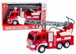 Lean Toys Gaisrinis automobilis su strėle 1:16, &scaron;viesos, garsai, vandens purk&scaron;tuvas