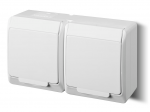 Elektro Plast Nasielsk GN.2X2P+Z N/T IP44 balta HERMES