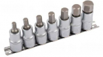 Galvučių su antgaliais komplektas Condor Werkzeug C12227; 1/2''; HEX 6-17 mm; 7 vnt.