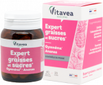 Prancūzija VITAVEA Kovos su riebalais ir cukrumi ekspertas, 40 augalinės kilmės kapsulių