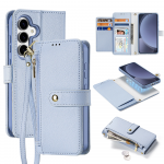 Dux Ducis Lawa Leather Samsung Galaxy S25 Plus with Detachable Magnetic Wallet - dėklas telefonui mėlynos spalvos