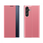 Hurtel New Sleep Case Flip Cover su stoveliu Samsung Galaxy A36 - dėklas telefonui rožinės spalvos