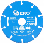 Geko pjovimo diskas medienai, plastikui, gipso kartono plok&scaron;tėms 125x22,2 mm (10/100)
