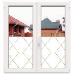 Dekoratyvinė balta matinė lipni plėvelė DECO42