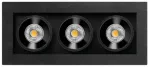 4,2W LED įleidžiamas &scaron;viestuvas Juodas FOSTER MICRO, juodas, 3000K
