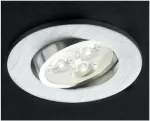 3W LED įleidžiamas pakreipiamas &scaron;viestuvas MT 115 LED, aliuminio sp., 4000K
