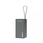 Powerbank Wozinsky K65+ 65W 30000mAh 2x USB-C, 1x USB-A 65W - juodos spalvos