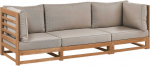 Beliani TRANI trivietė sofa, sertifikuota akacijos mediena, &scaron;viesi mediena