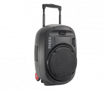 Ibiza Sound PORT15UHF-MKII NE&Scaron;IOJAMA GARSO SISTEMA SU AKUMULIATORIUMI + 2X UHF BELAIDŽIAI MIKROFONAI, USB/SD/AUX/BLUETOOTH, 15''/38CM