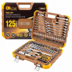 Forcekraft Įrankių rinkinys 1/2" ir 1/4" 125 vnt. (6 pusių) (4&ndash;32 mm)