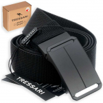 Elastingas diržas Tressari, juodas, automatinė sagtis