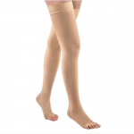 Cizeta Medicininės Kompresinės Kojinės Iki &Scaron;launies SABO 20-30 mmHg, Unisex, Atvirais Pir&scaron;tais, Kūno spalva