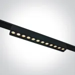 12W LED &scaron;viestuvas į magnetines sistemas FLAT, juodas, 3000/4000/5000K, 48V, 24&deg;, 43102FB/B/V