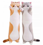 Happy People An 77/23 pliu&scaron;inių žaislų rinkinys - 2vnt.x70cm, pilkas ir rudas