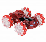 Roger Nuotoliniu būdu valdomas LED automobilis su realiu dūmų efektu raudonas