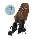 Children's chair with frame attachment URBAN IKI Ta-ke BIO, Haniwa Brown/Bincho Juodas