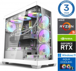 Stacionarus kompiuteris INTOP AQUA Ryzen 5 7500X3D 32GB DDR5 1TB SSD M.2 NVME RTX5060 8GB WIN11 (RW66584WH)