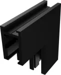 Pavir&scaron;inio magnetinės sistemos ZAMBELIS MAGNETIC 5MM bėgelio vertikalus kampinis sujungimas, matinės juodos sp., 2512
