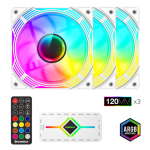 Gamemax Case Fan | KF300 WH | Baltas