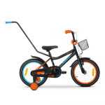 Children's bicycle TABOU Rocket CS, 16" juodas/oranžinis