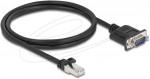 Delock CAN Bus Kabelis RJ45 Stecker zu D-Sub 9 Pin Stecker mit Muttern Cat.5e STP 1 m
