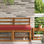 Lauko sofa pagalvėlė Vyno raudonumo 60 x 60 x 8 cm Poliesteris