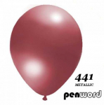 Balionai 12" Metalic Penword 100vnt bordo