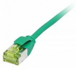 Synergy21 Patchkabel RJ45, CAT6A 500Mhz, 0,5m, gr&uuml;n, U/FTP, slimline rund d=3,8mm, TPE/LSZH(Superflex), AWG32, mit CAT7 Rohkabel,